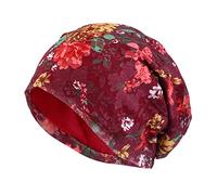 Générique Bonnet Chaud Homme - Bonnet Souple à Maille Rafraîchissante pour Femmes avec Imprimé Dentelle Florale pour Perte de Cheveux