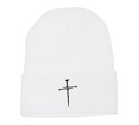Générique Bonnet: Croix - Beanie Jesus-Christ Dieu Prière Église God Pray Chrétien Femme-s Homme-s Fille-s Fils Enfant-s - Casquette Hiver Ski Cadeau Anniversaire Noel Chaud-e