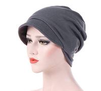 Générique Bonnet de Chimio Coton Chapeaux Bandeau Foulard Chapeau léger Chretien Femmes Chemo Dry Cheveux Voile Cap Confortable Tissu pour Femme souffrant Perte