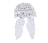 Générique Bonnet de Chimio Coton Stretch Nuit Turban Femmes plissé Sleeping Hair Hijab Headwear Confortable Tissu Cadeau Respirant