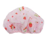 Générique Bonnet de Imperméable à Double Couche en Pe Bande Élastique, Réutilisable et Pliable, pour Spa, Motif Fraise Original
