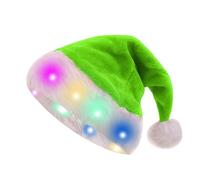 Générique Bonnet De Noël | Couvre-Chef En Peluche Pour Costume Et Décoration,Chapeaux De Père Noël Pour | Pour Adultes Hommes Femmes Fête D'Hiver Déguisement Vacances