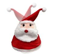 Générique Bonnet de Noël pour Femmes,Accessoires De Fête Drôles Pour La Tête | Bonnet En Peluche Du Père Noël Avec Lumière Et Son | Pour Fêtes Carnaval Performance Sur Scène Accessoire