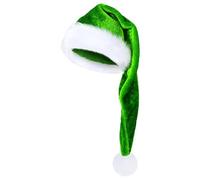 Générique Bonnet De Père Noël 74.9 Cm Long | Bonnet Long En Velours Doux - Couvre-chef Unisexe D'Hiver Pour Fête De Déguisement Célébration Accessoire Photomaton Mascarade