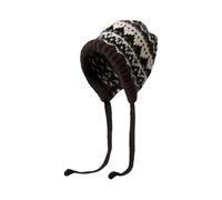 Générique Bonnet Est Hat Women's Thickened Warm Ear Small Wool Cold Proof Knitted Baotou Lei Feng Hat Bonnet Bain Enfant (White, One Size)