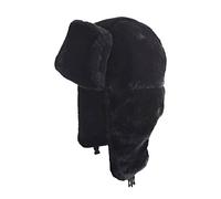 Générique Bonnet Femme Hiver Chaud,Chapeaux Automne Hiver Femmes Polyvalent Solide Chaud des Oreilles Chapeau éPaissi -Est RéSistant Froid Chapeau Lei Feng Chapeau (Black One Size)