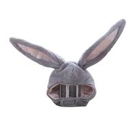 Générique Bonnet Fille 2 Ans Chapeau cadeau de fille lapin partie chapeau en peluche oreille animale jolie robe de couverture Head baseball Caps Bonnet En Satin Pour Cheveux (Grey, One Size)