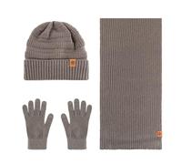 Générique Bonnet Hiver Femme Ensemble Bonnet Echarpe GantsChic, Ensemble Trois PièCes Tricoté Bonnet en Laine D'Alpaga ÉCharpe ÉPaissie Et Gants Set pour Le Cyclisme en ExtéRieur