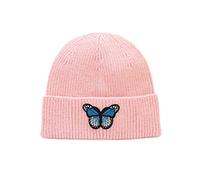 Générique Bonnet Hiver Femmes Brodé Chaud Crochet Hiver Tricot Ski Slouchy Caps Chapeau(One Size)