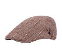 Générique Bonnet Homme Marque 1 Paquet de Chapeaux de Journal pour Hommes, Casquette Plate en Coton réglable et Respirant, Chapeau de Chasse de Conduite Irlandais Été Chic (Coffee, One Size)