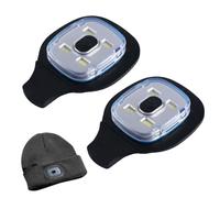 Générique Bonnet Lumineux - 3 Modes de Luminosité Imperméable,Lampe Frontale Pour Éclairage Mains Libres - pour Randonnée Camping Jogging Travail Pêche pour les Hommes les Femmes les Garçons
