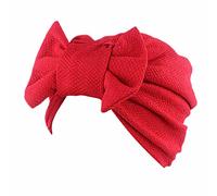 Générique Bonnet Naissance Fille Head Hat Bow Cap Cancer Women Wrap Scarf Baseball Caps Bonnet Enfant Lapin (Watermelon Red, One Size)