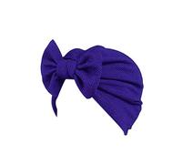 Générique Bonnet Naissance Fille Head Hat Bow Cap Cancer Women Wrap Scarf Baseball Caps Bonnet Enfant Lapin (Purple, One Size)