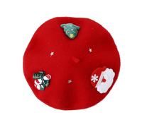 Générique Bonnet Noel Femme De Noël Lutin Adulte Personnalisé Led Vert Long Chapeau Mere Accessoires Pere Bonnets Berret Bérets Béret Cape Père Lumineux Déguisement Beret Homme Rouge Basque Mère