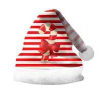 Générique Bonnet Pere Noel,Chapeau De PèRe NoëL Imprimé avec Revers éPais Unisexe pour Enfants Et Adultes Accessoire De FêTe Festif Casquette Double Face (M)