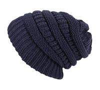 Générique Bonnet Protection Oreille - Chapeau d'hiver en Laine Épaisse pour Femmes - Modèle Chunky Tricoté avec Attache - Design Tendance et Confortable