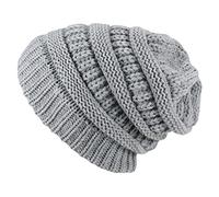 Générique Bonnet Protection Oreille - Chapeau d'hiver en Laine Épaisse pour Femmes - Modèle Chunky Tricoté avec Attache - Design Tendance et Confortable