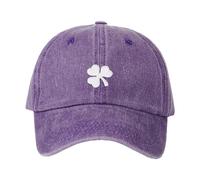 Générique Bonnet Ski Ado Fille Green Baseball Cap Sha Mrock Embroidered for Man Women Funny Béret De (Purple, One Size)