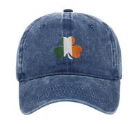 Générique Bonnet Ski Enfant 8 Ans Irish Baseball Cap Embroidered Cotton Adjustable Distressed Dad Hat Serre Tété (Navy, One Size)