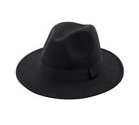 Générique Bonnet Soie Enfant Hat avec Boucle de Courroie Chapeaux Outbacks réglables Melon Noir Enfant (Black, One Size)