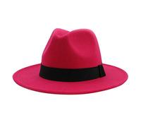 Générique Bonnet Soie Enfant Hat avec Boucle de Courroie Chapeaux Outbacks réglables Melon Noir Enfant (Hot Pink, One Size)