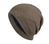 Générique Bonnet souple en coton pour homme et femme - Bonnet fin et léger - Bonnet chimio doux - Coupe-vent - Jersey long beanie pour toutes les saisons bonnet femme hiver