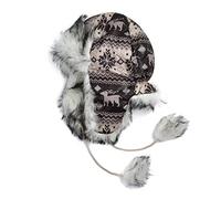 Générique Bonnet Style Chapka péruvien 56-58cm doublé Chaud Hiver Neuf Adulte Motif noël cerf Flocon Hommes Femmes Mixte Unisexe Doublure cz1844