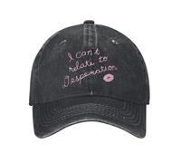 Générique Bonnets de Père Noël Unisexes Unisexe Je ne Peux Pas m’identifier à Desperation Casquette Porter Casquette de Baseball Mode Sabrina Carpenter Casquettes de Routier Cadeau de Mode Ajustable