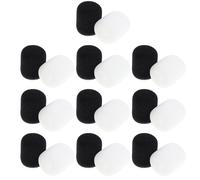 Générique Bonnette Anti-vent pour Microphone Cravate 20pcs en Mousse pour Microphones Professionnels Bruit, pour Environnements D'enregistrement en Intérieur