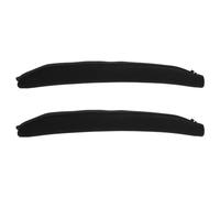 Générique Bonnette Casque Audio Noire en Tissu, Bandeau de Remplacement pour Casque Audio, Facile à Installer et Flexible, Pack de 2 Pièces pour Écouteurs