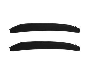 Générique Bonnette Casque Audio Noire en Tissu, Bandeau de Remplacement pour Casque Audio, Facile à Installer et Flexible, Pack de 2 Pièces pour Écouteurs