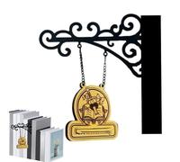 Générique Book Decor Shelf, Book Lover Hangable Sign, 8.27x7.48 Inches Heavy Duty Halloween Accessories Decoration for Bookworm Reader Wall Art, Home, Classroom, Men, Women, Librarian