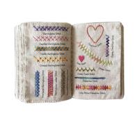 Générique Book - Guide de broderie de décoration intérieure, mini livre de | Boook d'échantillons de broderiee créative, carnet de points pour débutants et amateurs de broderie