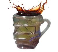 Générique Book Lovers Coffee Mug - Acrylic 5.91 Inch | Bookish Coffee Mug with Portable, Home, Drinks | Floral Book Lover Cup, Hotel Restaurant Travel Kitchen Juice Vintage Painted Cup