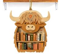 Générique Book Ornaments for Tree | Cute Wooden Animal Home Decor, Animal Book Ornaments for Kids Adults Family Home Birthday Halloween Thanksgiving Holiday New Year Party Eve Tree Family Kids