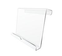 Générique Book Rack, Tablet Clamp, Acrylic Holder Mount, Desk Attachment Bracket, Reading and Device Support for Treadmill Fitness Exercise Work Study Stationary Steppers Gym 6.3x7.1x2.5in