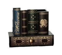 Générique Book Shape Pencil Holder - Retro Multi-functional Wood