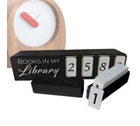 Générique Book Shelf Decor Ornament, Bookish Bookshelf Counter Decoration, Books in My Library Counting Display, Home, Dorm, Library, Study Room, Apartment, Living Room and Avid Readers