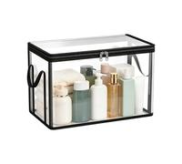 Générique Book Storage Box - Clear Stackable Large Capacity | Book Storage Containers Organization Bins | For Toy Snack Bedding Clothes Home Bedroom Closet Office School Classroom Dorm