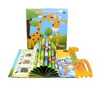 Générique Books with Sound, Russian Books for Kids Interactive Audio Learning Toy, Language Educational Tool for Children Practice at Home Travel Study Gift for Girls Boys Preschool