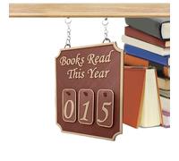 Générique Bookshelf Counter Decor - 6 inch Ornament for Stylish Home Organization, Modern Design with Number Counter, Book Display for Study, Library, Living Room, Men and Women