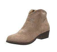 Générique Boots Chelsea Femme Bout Pointu Bottines Talons Bas Enfiler Chic et Élégant Automne Botte Courte Antidérapant Automne Bottes Classiques Santiags Cowboy Western Bottes Cowboy pour Femmes