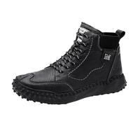 Générique Boots Homme Chaussures Hiver Cuir Demi Bottes De Securite Botte Cowboy Chaussure Sécurité Montante Femme Bottines Hommes Noir Marron Bottine Chukka Rangers Travail
