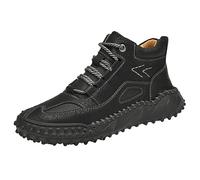 Générique Boots Homme Cuir Chaussures De Sécurité Montante Chaussure Medieval Soulier Botte Hiver Bottes Hommes En Masculin Haut Gamme Noir Securite Montantes Moto Bottine Cowboy Rangers Coque Pour