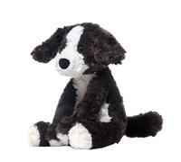 Générique Border Collie Plush, Realistic Black White, 9.45in Simulated Animal Figure, Soft Huggable Texture, Collectible Design for Children, Girls, Family Rooms, Nursery Decor, Gift