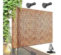 Générique Bordure De Clôture De Jardin Hauteur 0.3m À 1.8m Canisse Brise Vue Brise Vue Balcon Largeur 0.8m À 15m avec 200 Attaches Zip for Piscine Terrasse Moderne Clôture en Roseau