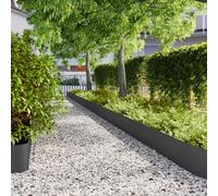 Générique Bordures de pelouse 10 pcs Noir 25x103 cm Acier laminé à Froid,Murets & Bordures de Jardin,12.08KG-860166