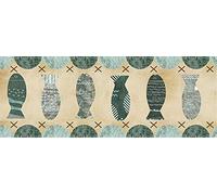 Générique Bordures Murales Autocollantes Moulures de Fenêtre Cadre de Miroir Panneau Mural Bordures de Tableau D'Affichage Poisson Vert 11 X 300 cm