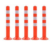 Générique Borne de contrôle du trafic 5 pcs Plastique 75 cm,Entreprise & Industrie,Signalétique,Panneaux de Parking et de stationnement,Multicolore,4.86KG,142829