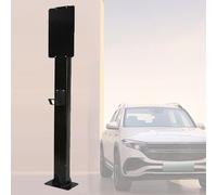 Générique Borne de Recharge extérieure pour véhicules électriques - Station de Recharge Murale avec Poteau de Support, Finition Noire Durable, idéale pour Un Usage Domestique et Commercial, Solutions